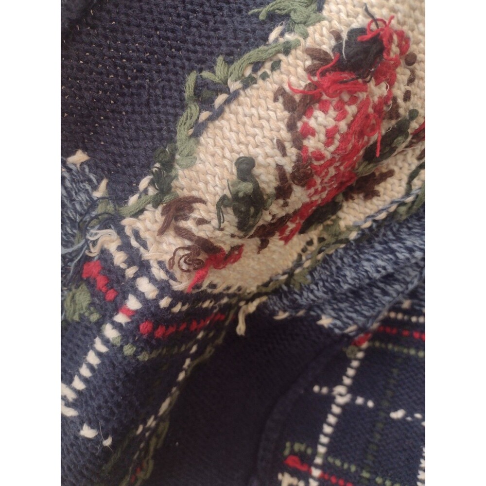 Nutcracker Ramie Cotton Blue Patchwork Cardinal H… - image 8